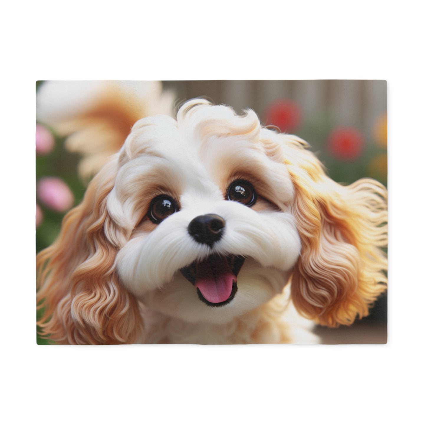 Cavachon Sweatshirt Blanket
