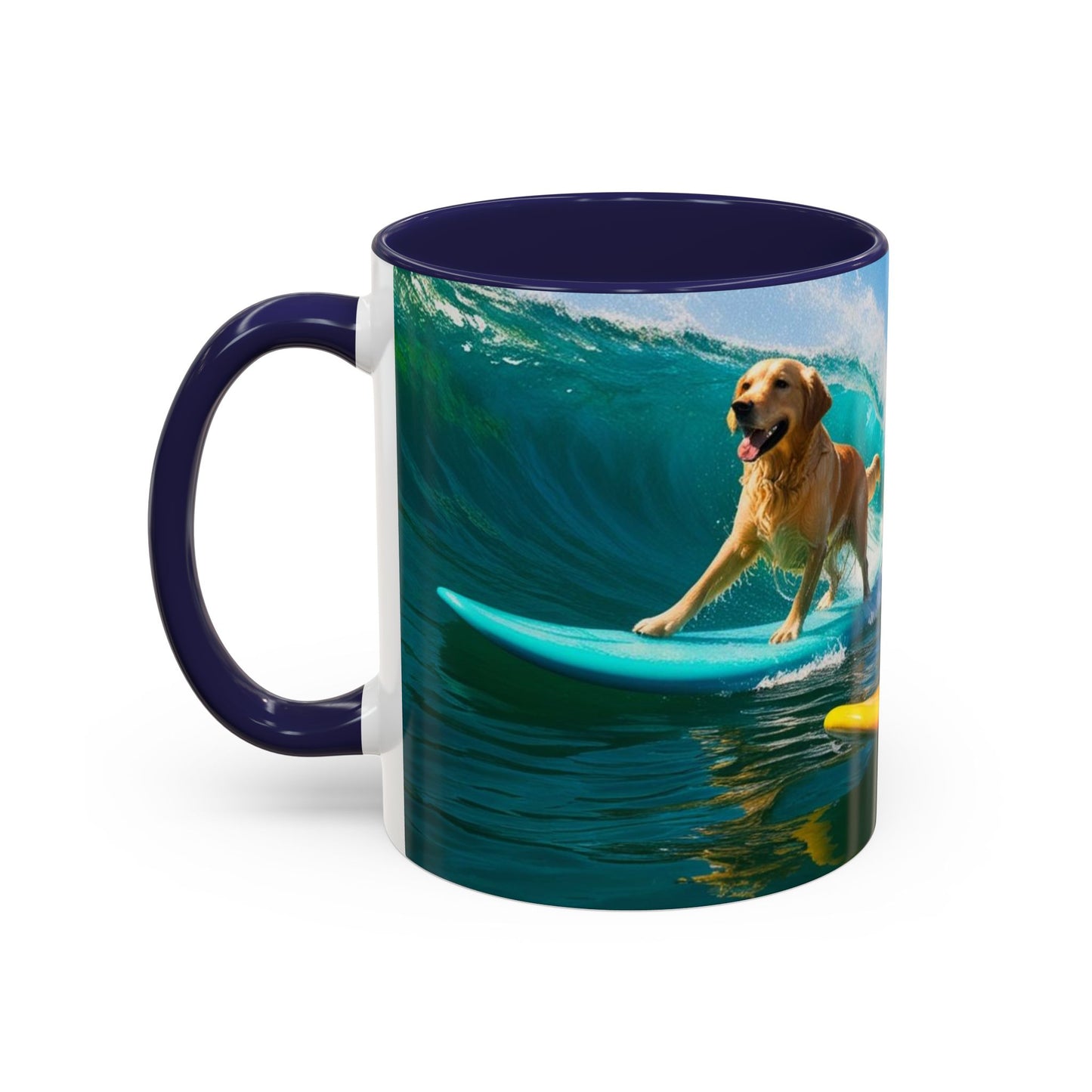 Mug à café Surf Dogs Accent - Cadeau idéal pour les amoureux des chiens