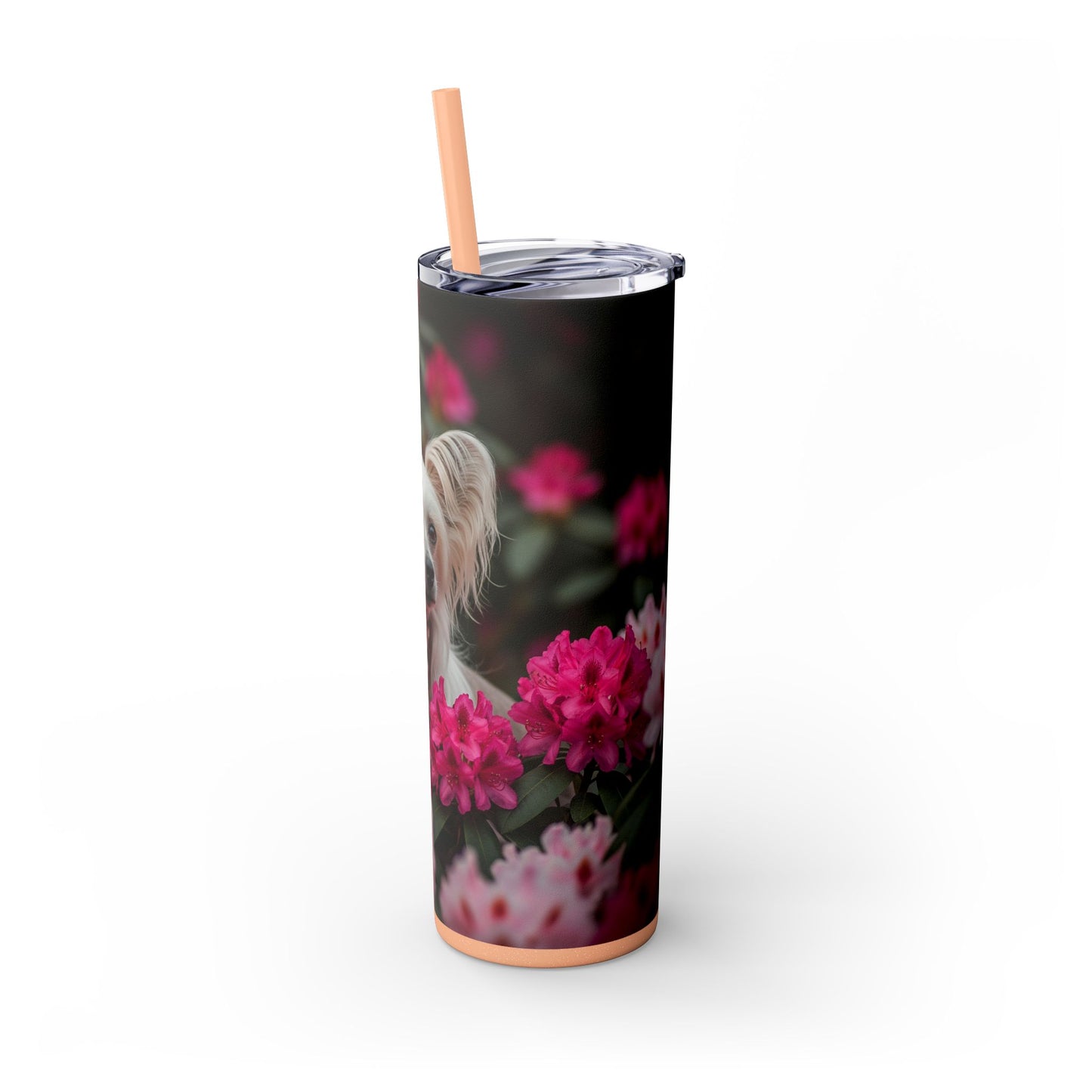Skinny Tumbler with Straw – 20 oz Stainless Steel Cup