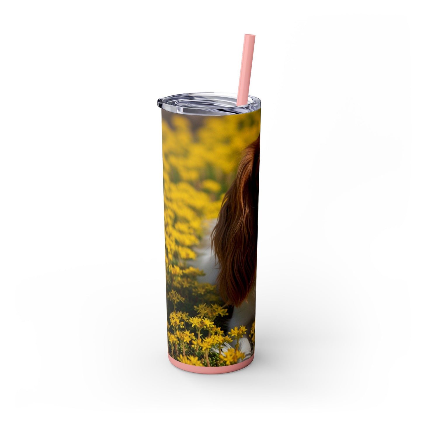 Skinny Tumbler with Straw – 20 oz Stainless Steel Cup