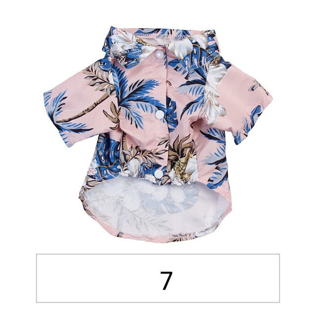 Camisas hawaianas para mascotas