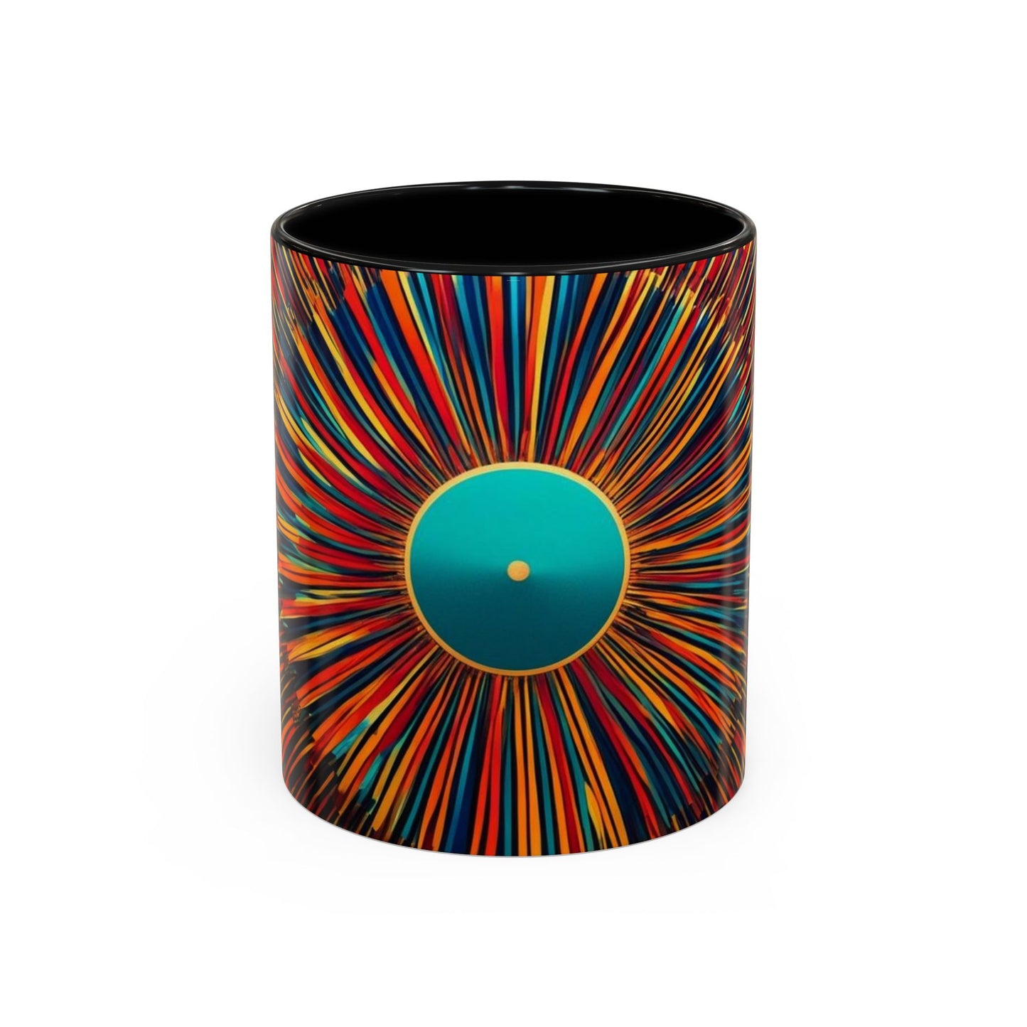 Optical Illusion Accent Mug – Ceramic Coffee Cup