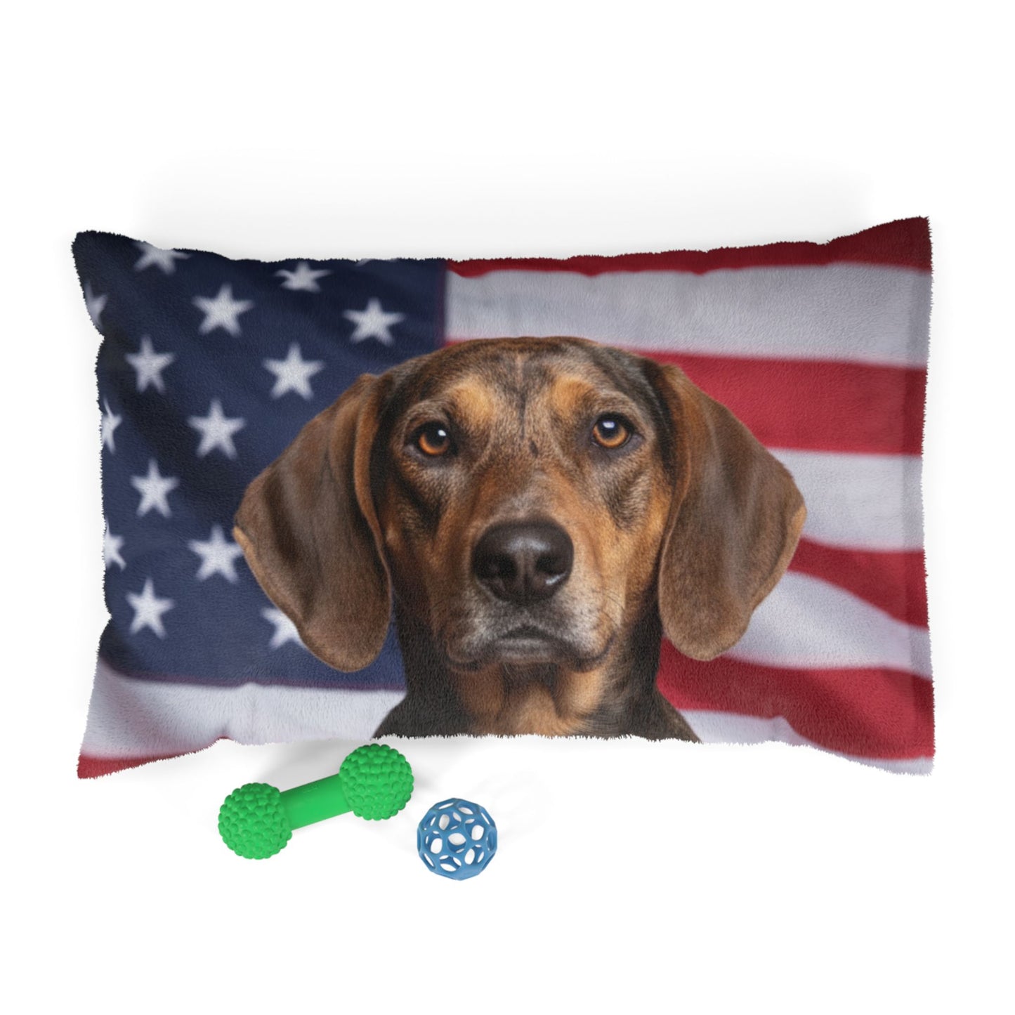American Leopard Hound Patriotic Pet Bed
