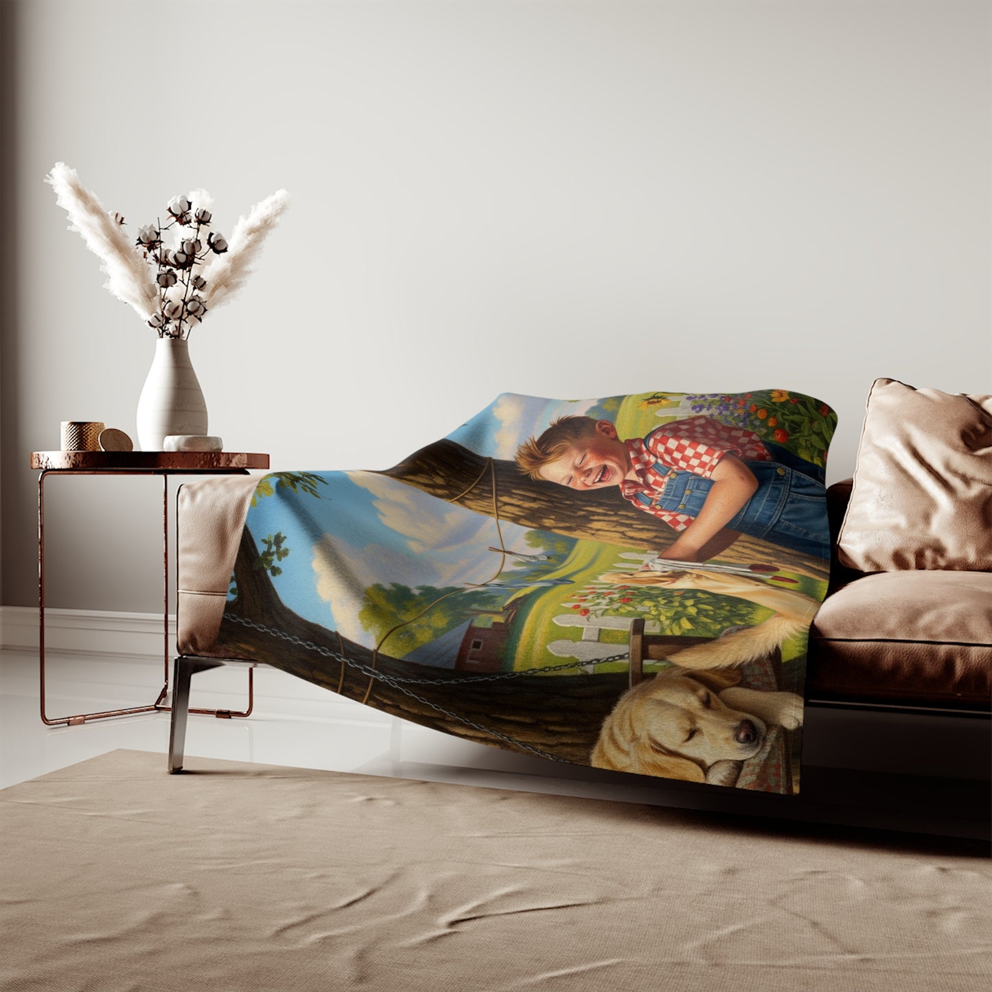 Golden Retriever Sweatshirt Blanket
