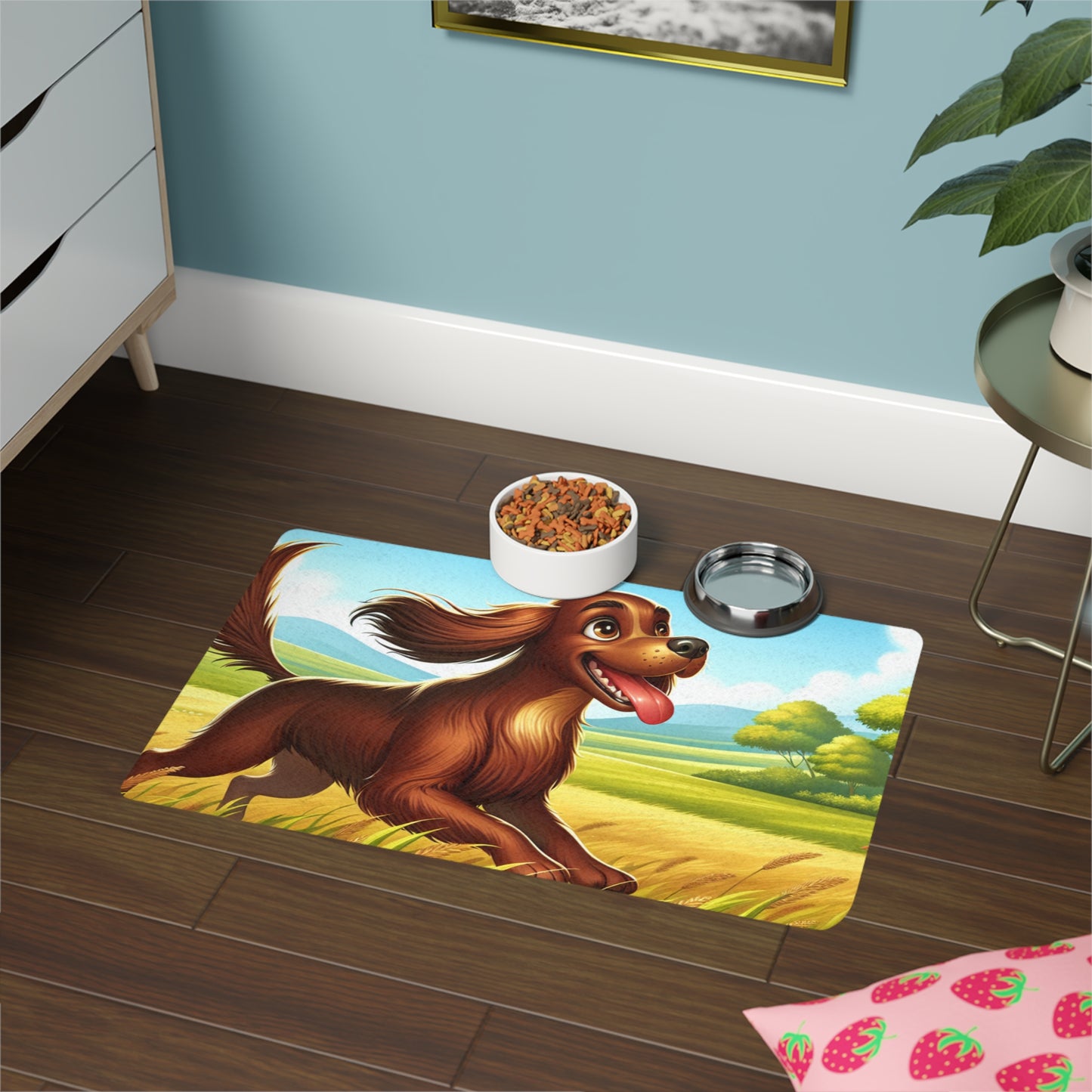 Pet Food Mat (12x18) - Field Spaniel