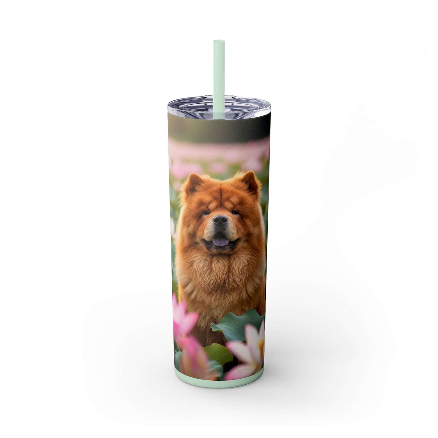 Skinny Tumbler with Straw – 20 oz Stainless Steel Cup
