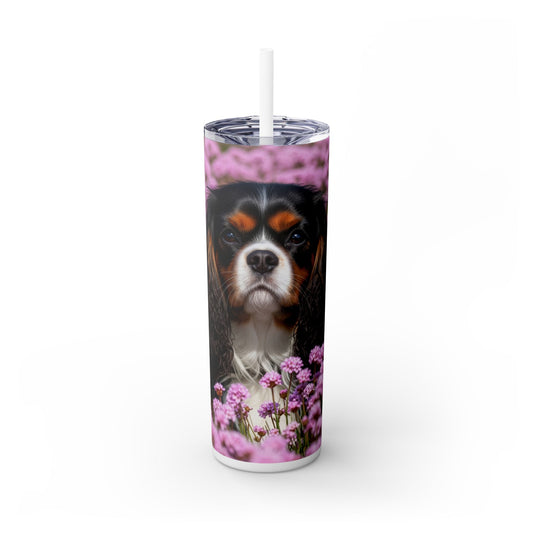 King Charles Spaniel Tumbler with Straw, 20oz