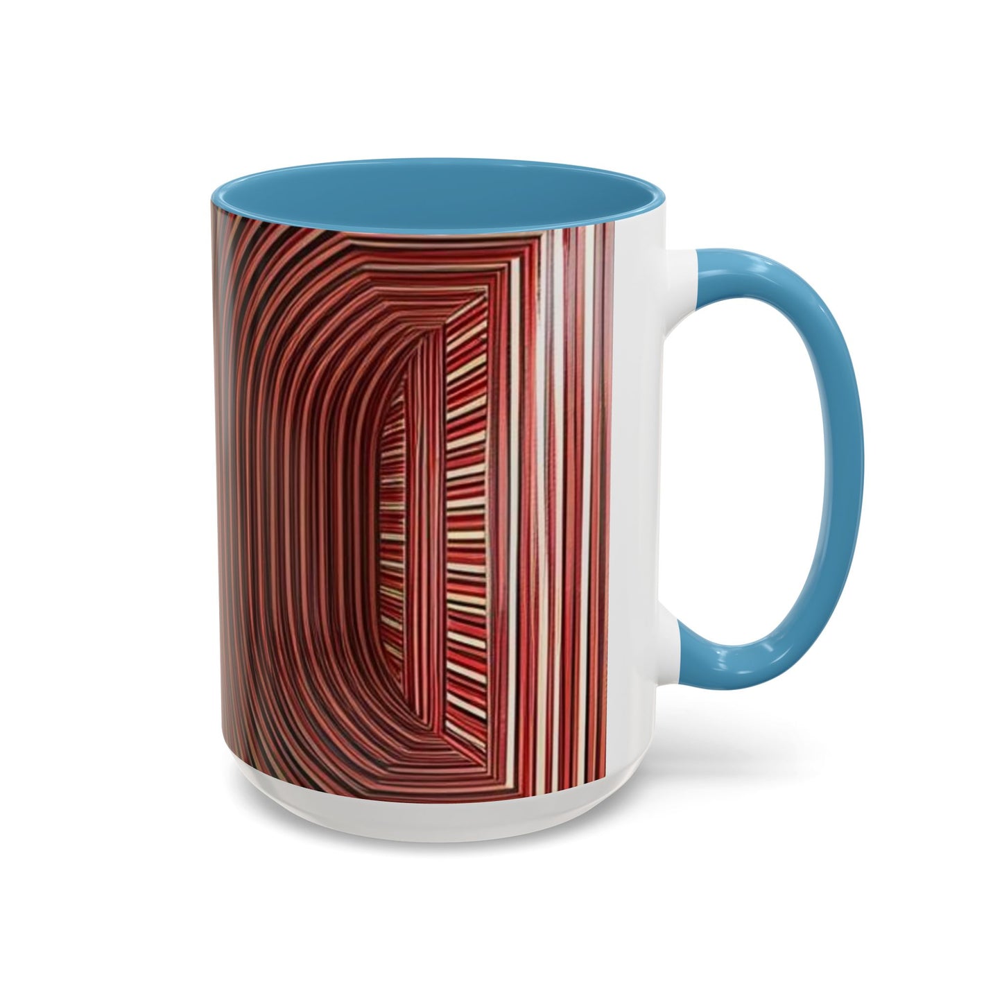 Optical Illusion Accent Mug – Ceramic Coffee Cup