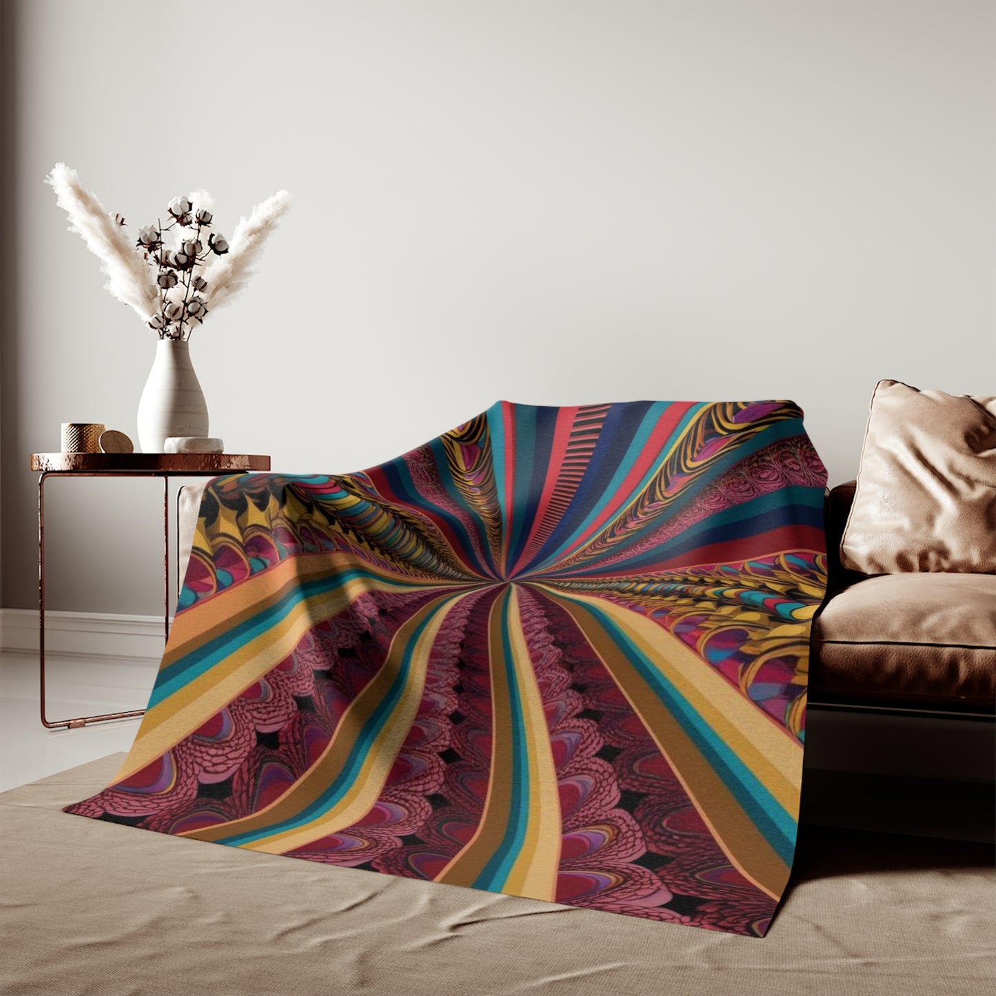 Optical Illusion Sweatshirt Blanket