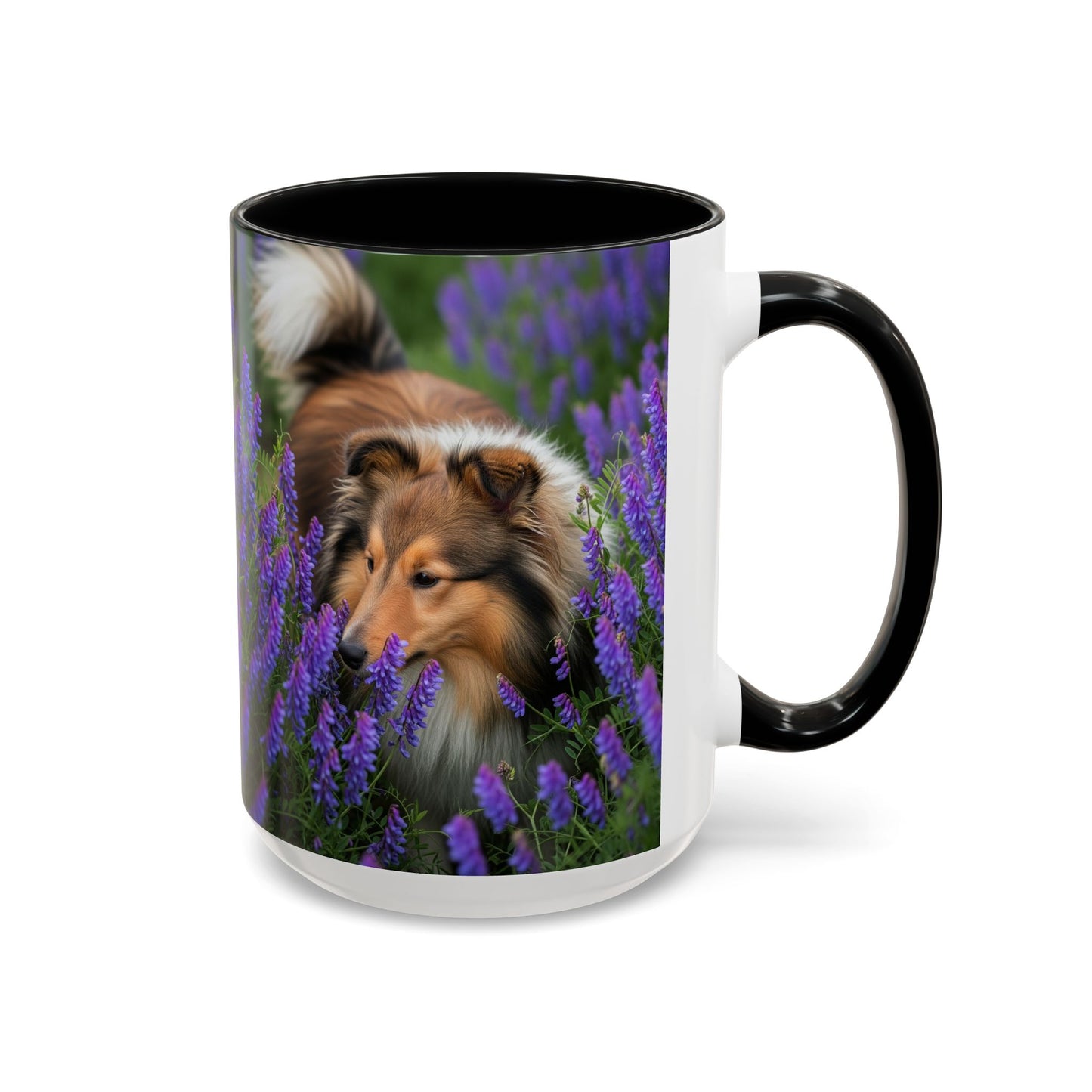 Shetland Sheepdog Accent Coffee Mug - Perfect Gift for Dog Lovers