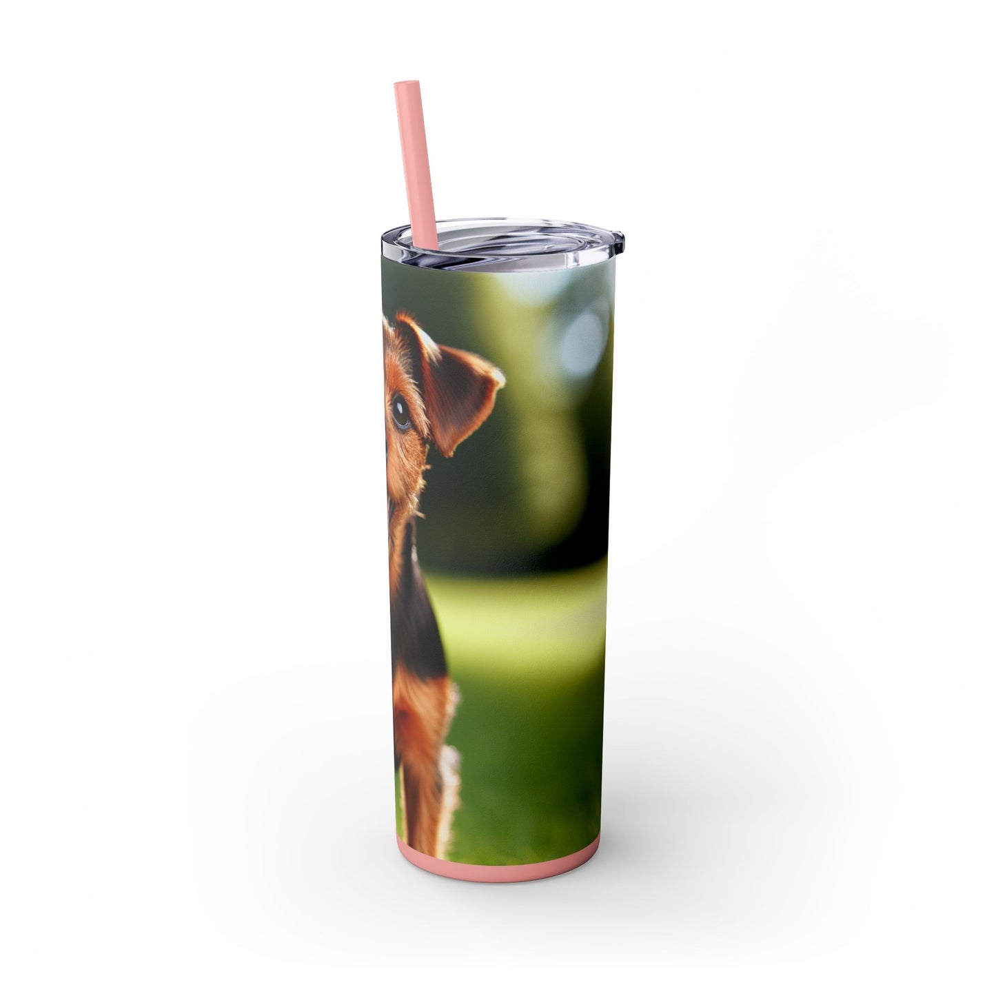 Deutscher Jagdterrier Vaso con pajita, 20 oz