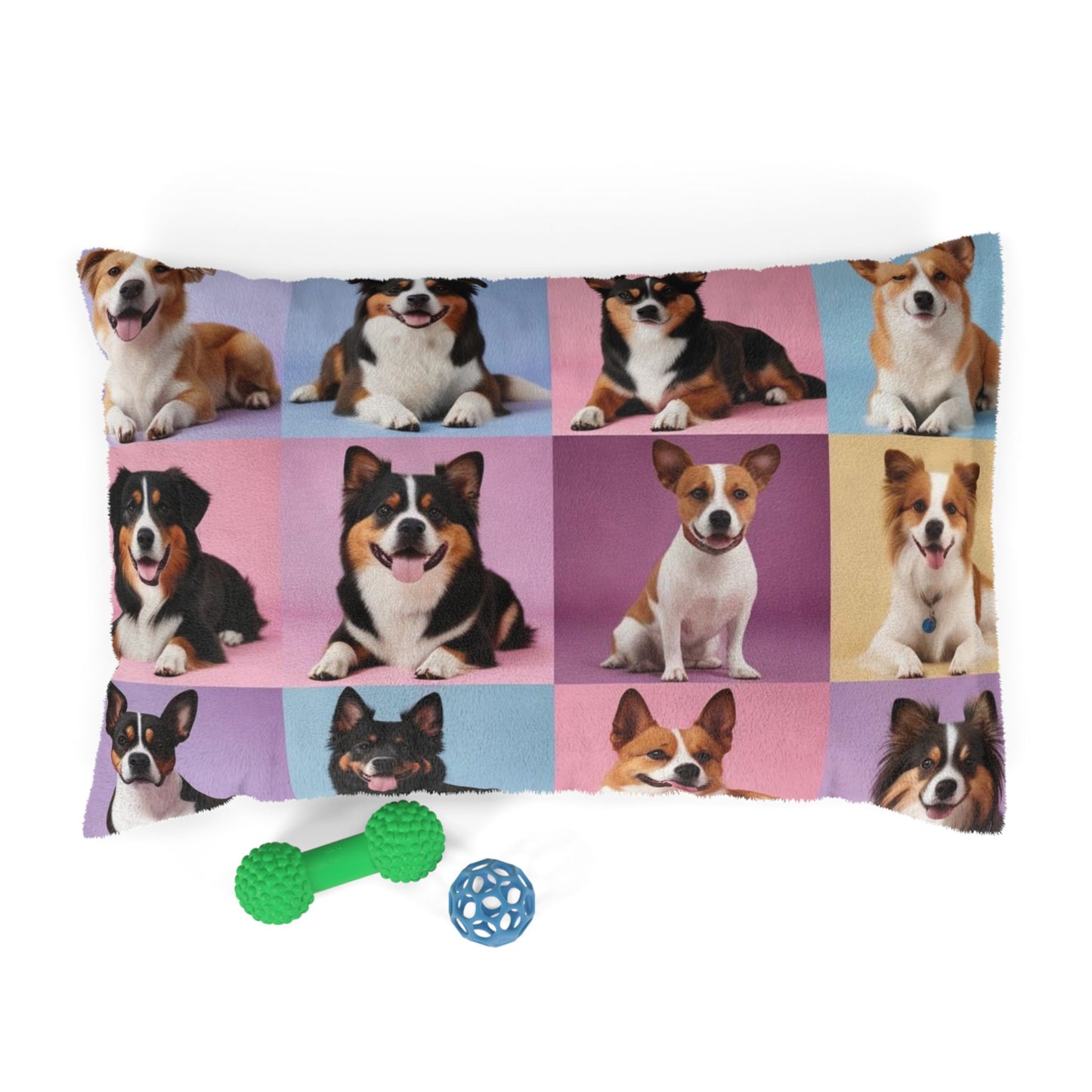 Pastel Dogs Pet Bed