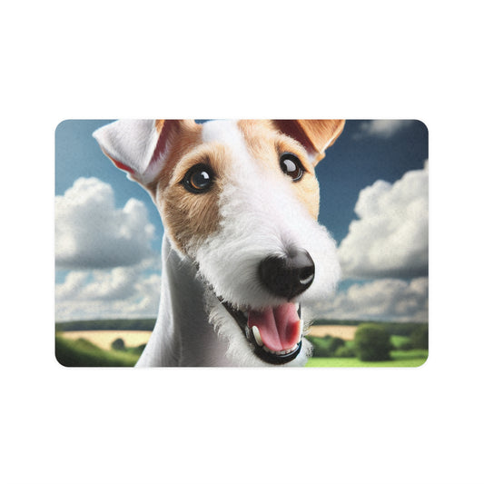 Pet Food Mat (12x18) - Smooth Fox Terrier