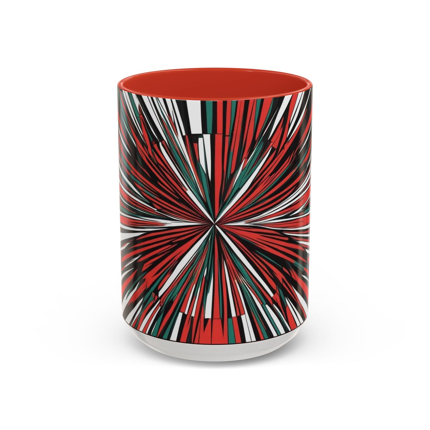 Optical Illusion Accent Mug – Ceramic Coffee Cup