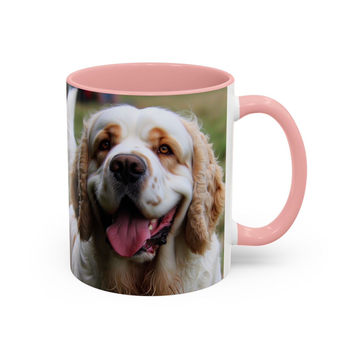 Clumber Spaniel Accent Coffee Mug - Perfect Gift for Dog Lovers