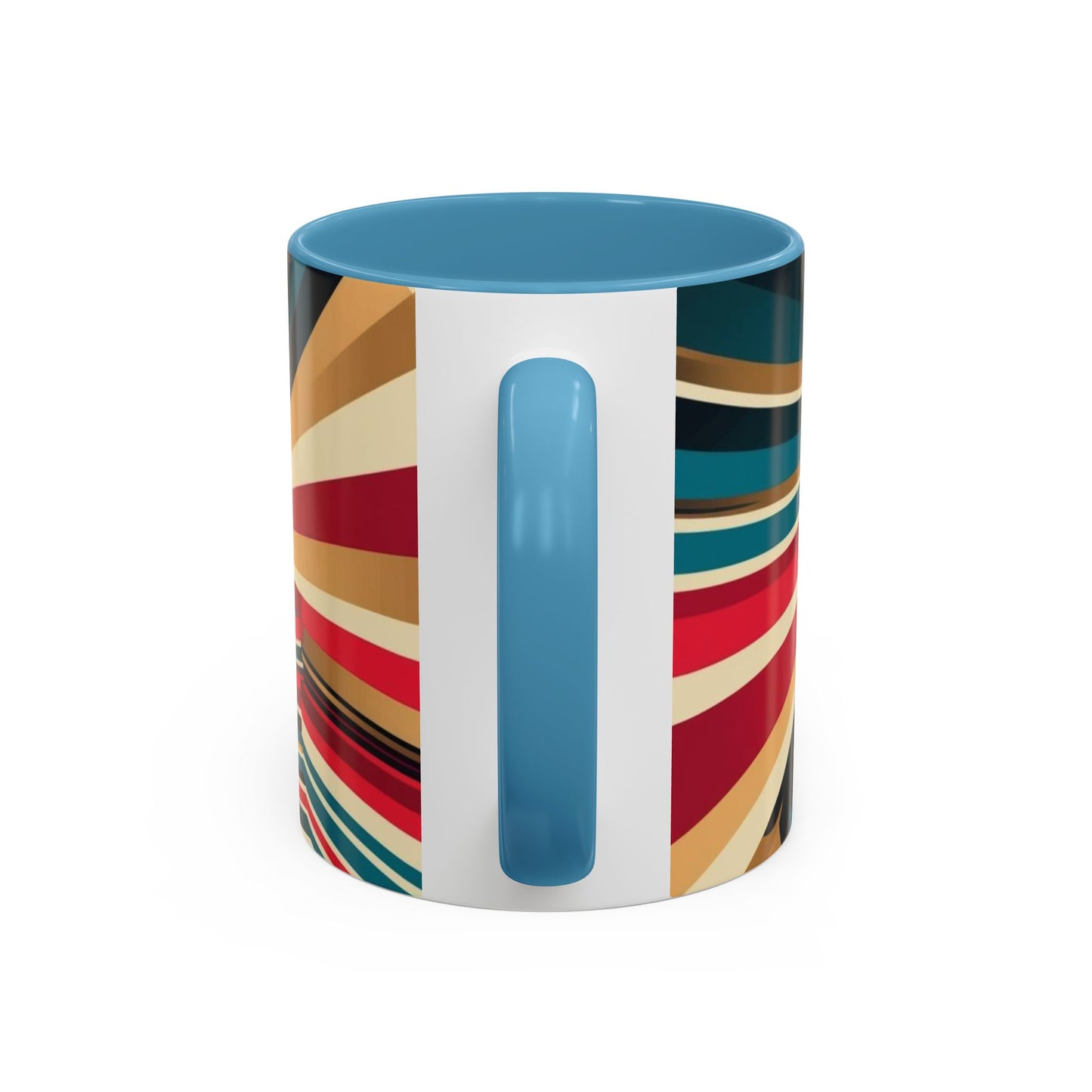 Optical Illusion Accent Mug – Ceramic Coffee Cup