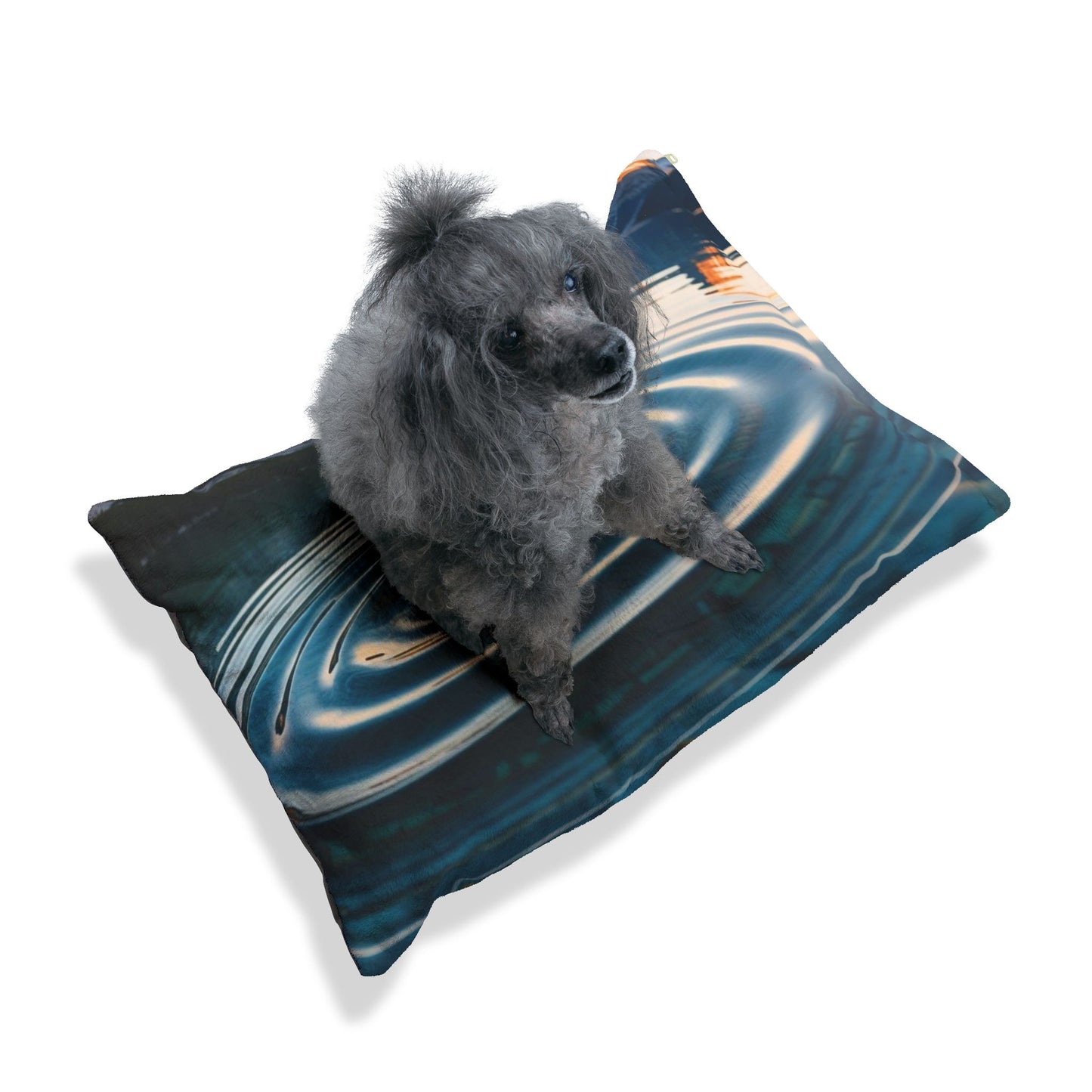 Ripple in a Mountain Lake Pet Bed