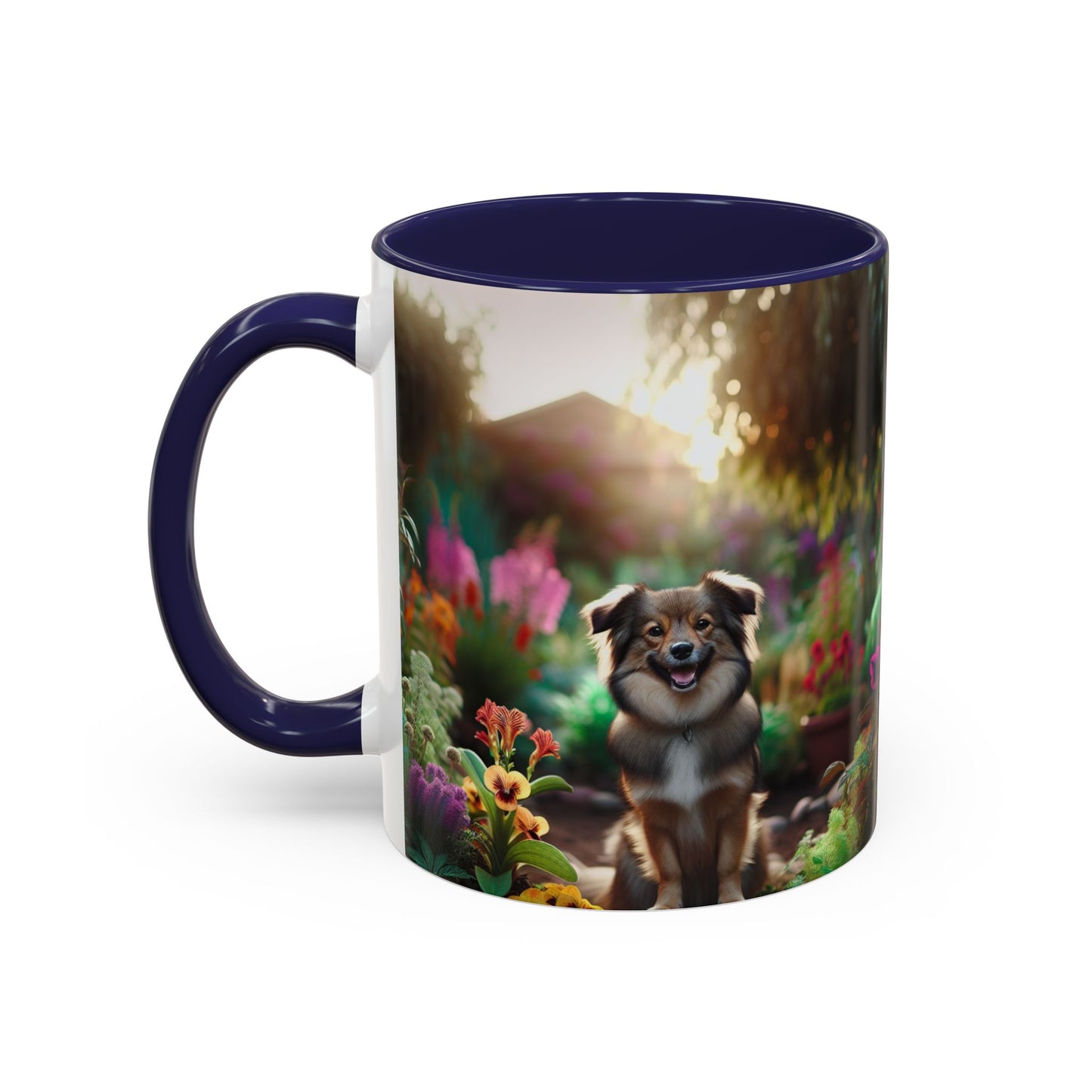Taza de café con orquídea inca peruana: el regalo perfecto para los amantes de los perros.