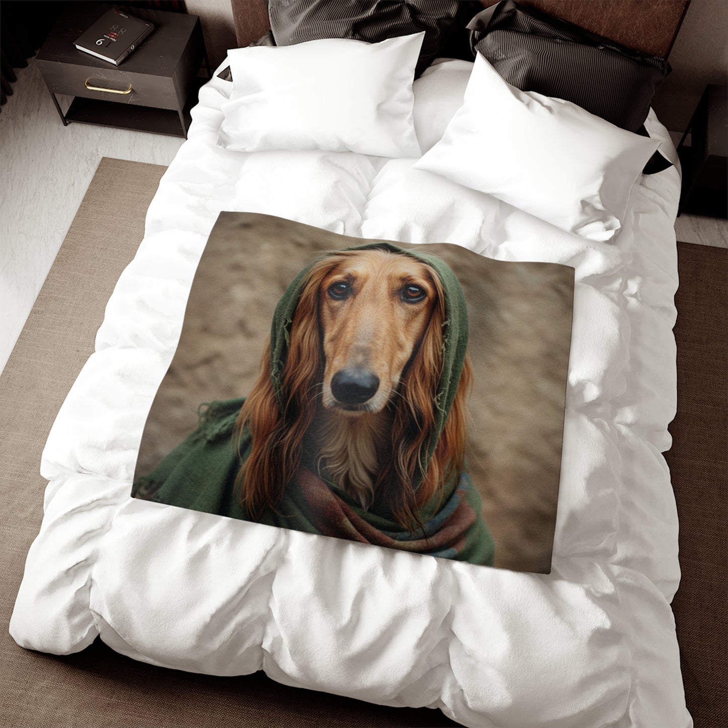 Afghan Hound Sweatshirt Blanket