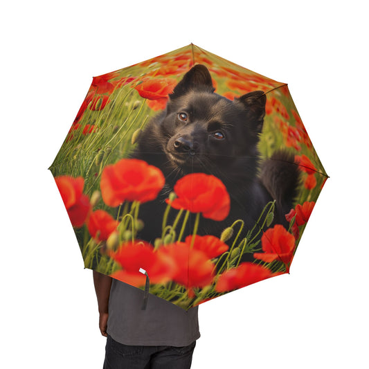 Schipperke Semi-Automatic Foldable Umbrella