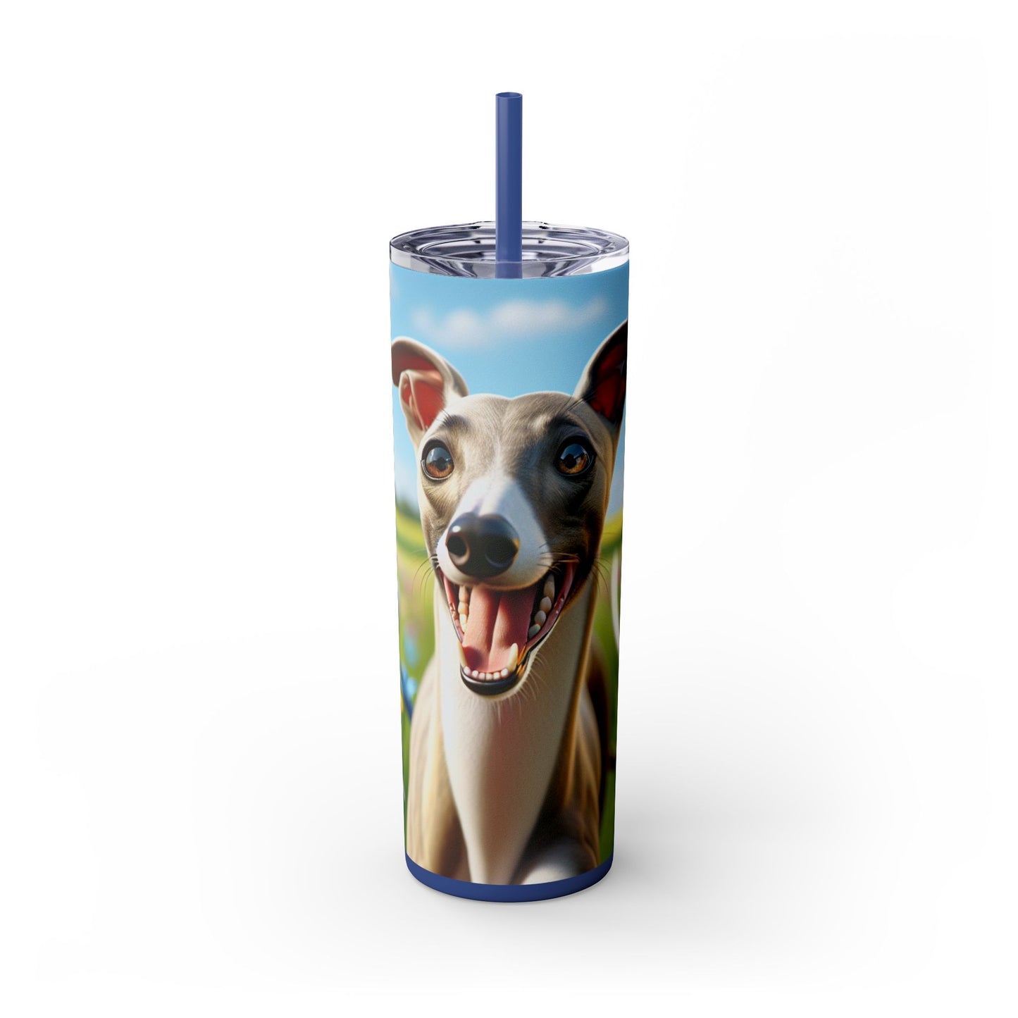 Whippet Skinny Tumbler with Straw, 20oz