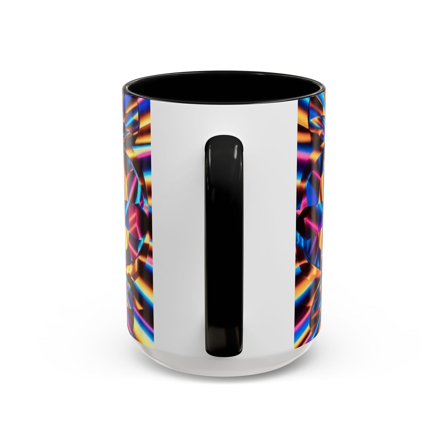 Optical Illusion Accent Mug – Ceramic Coffee Cup