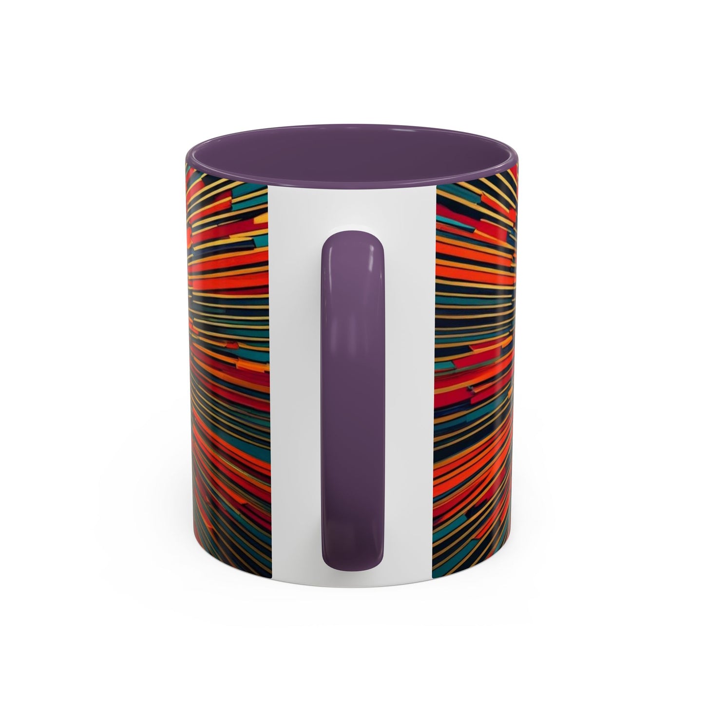 Optical Illusion Accent Mug – Ceramic Coffee Cup