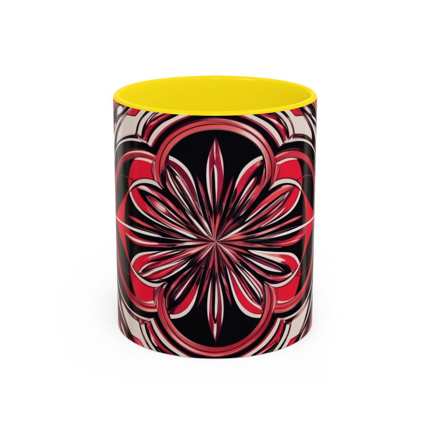 Optical Illusion Accent Mug – Ceramic Coffee Cup