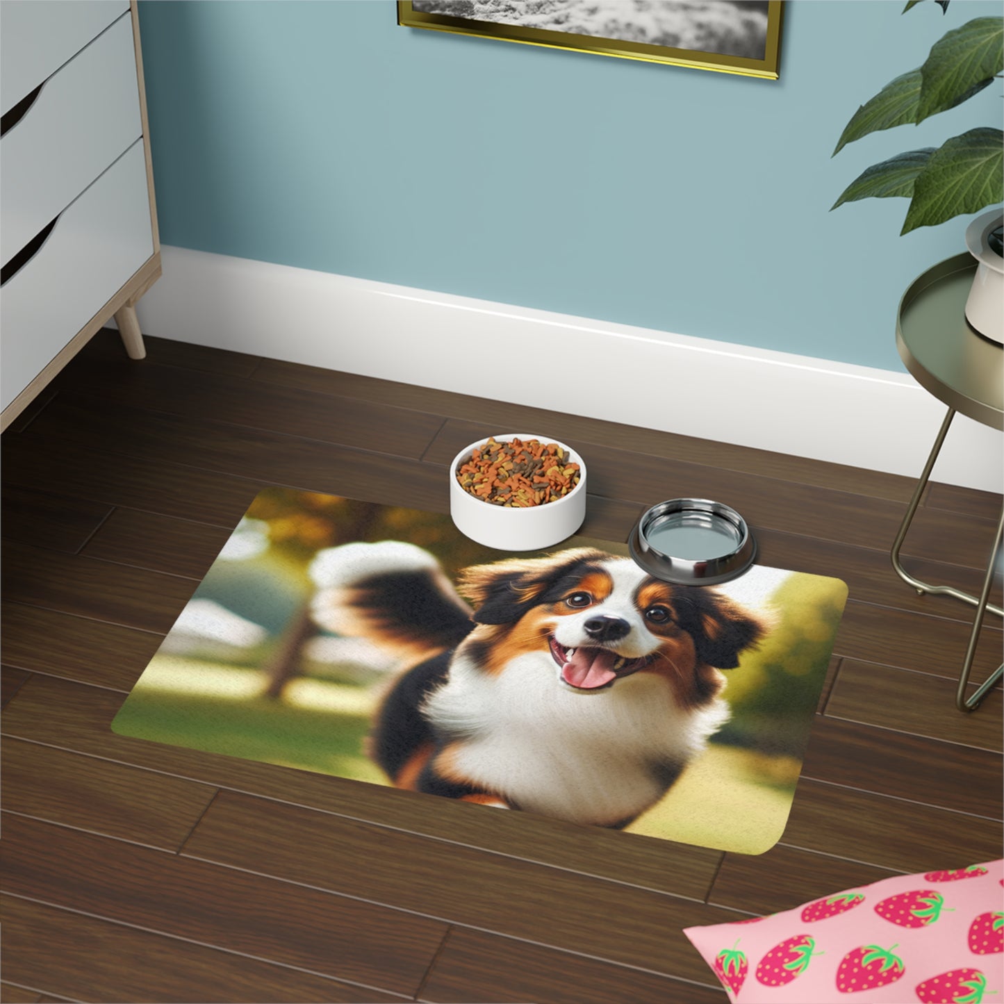 Pet Food Mat (12x18) - Miniature American Shepherd