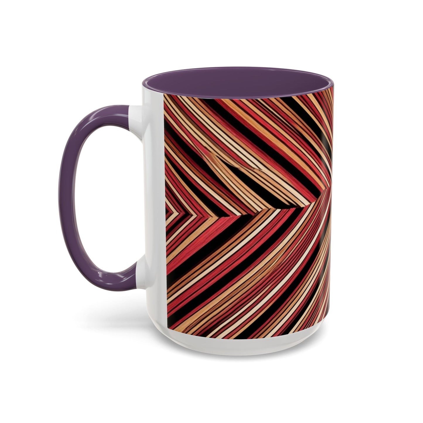 Optical Illusion Accent Mug – Ceramic Coffee Cup