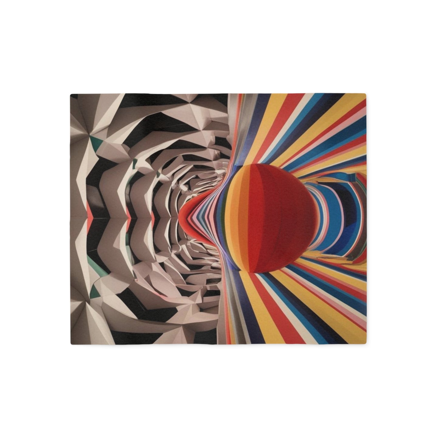 Sweat-shirt/couverture à illusion d'optique