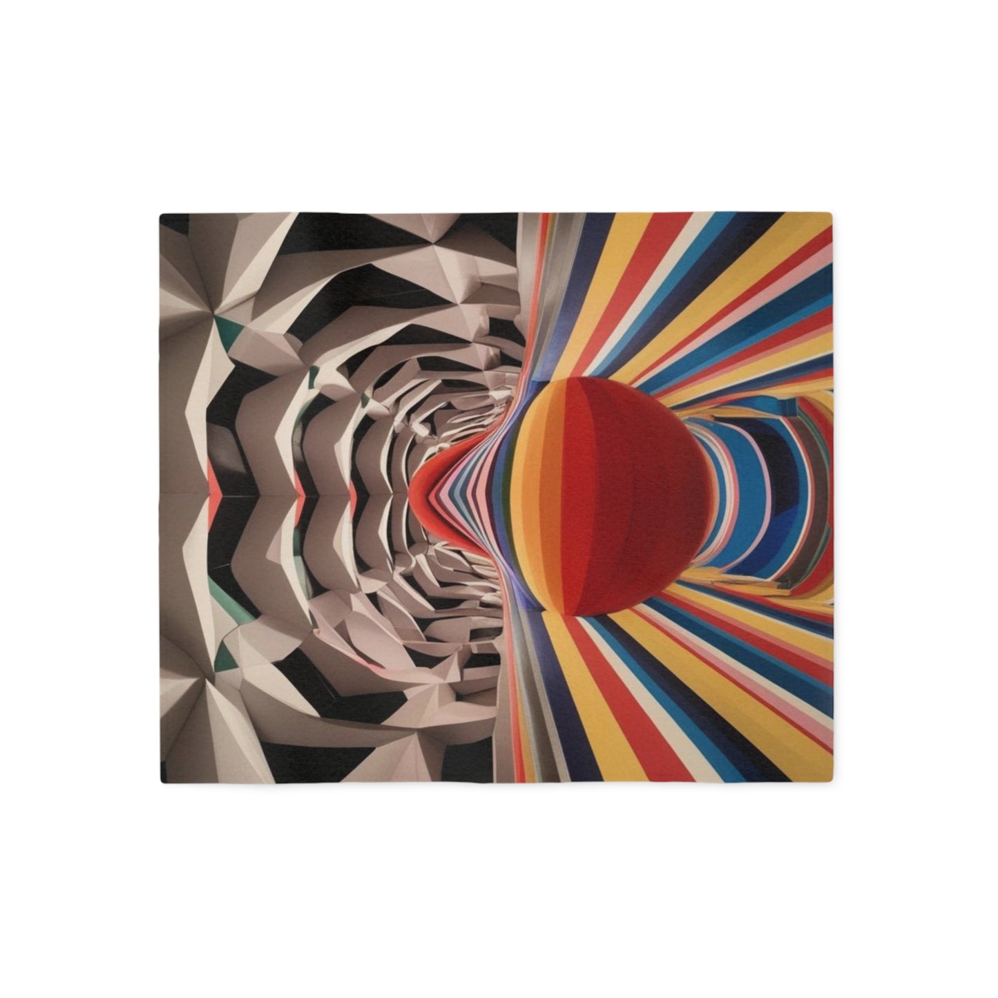 Sweat-shirt/couverture à illusion d'optique