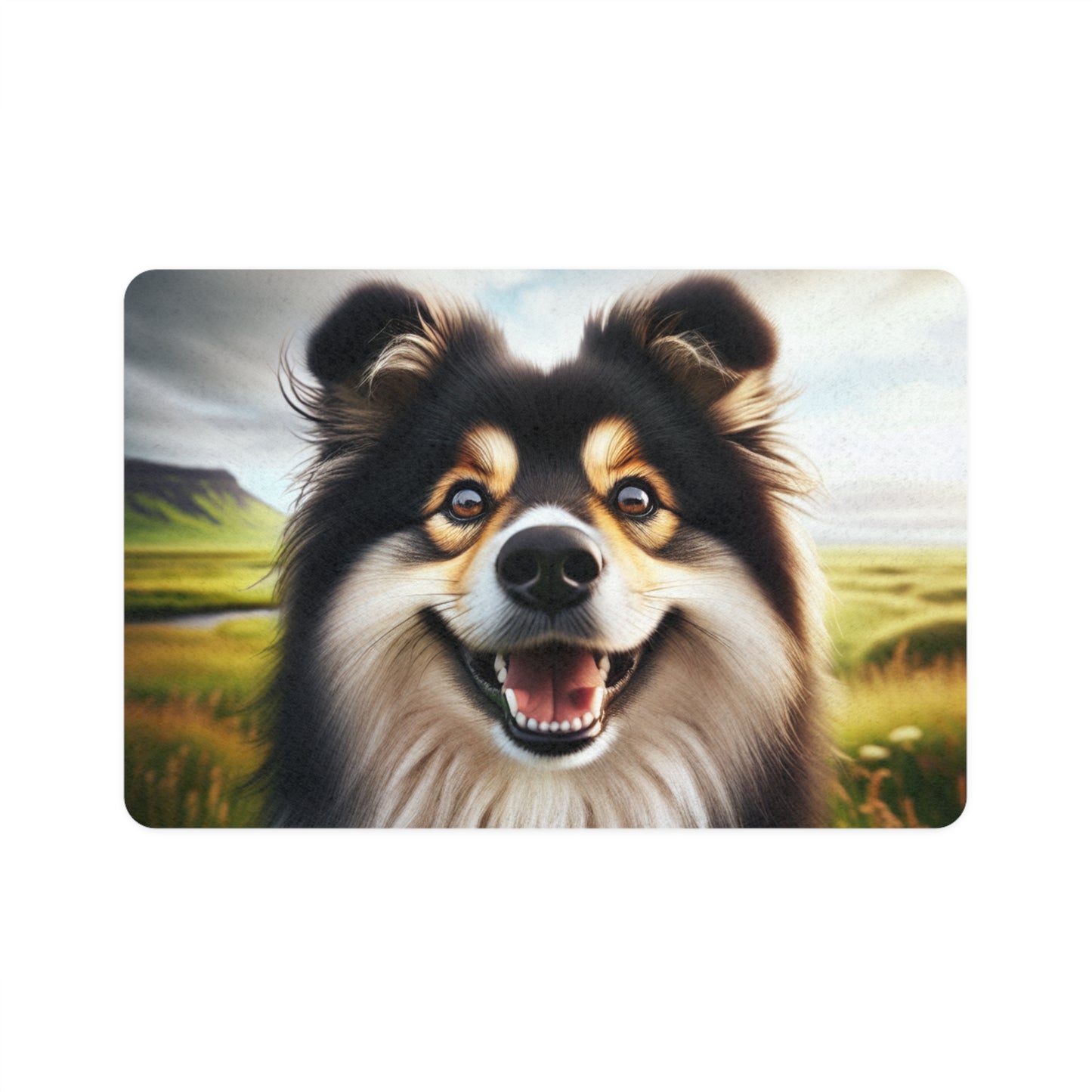 Pet Food Mat (12x18) - Icelandic Sheepdog