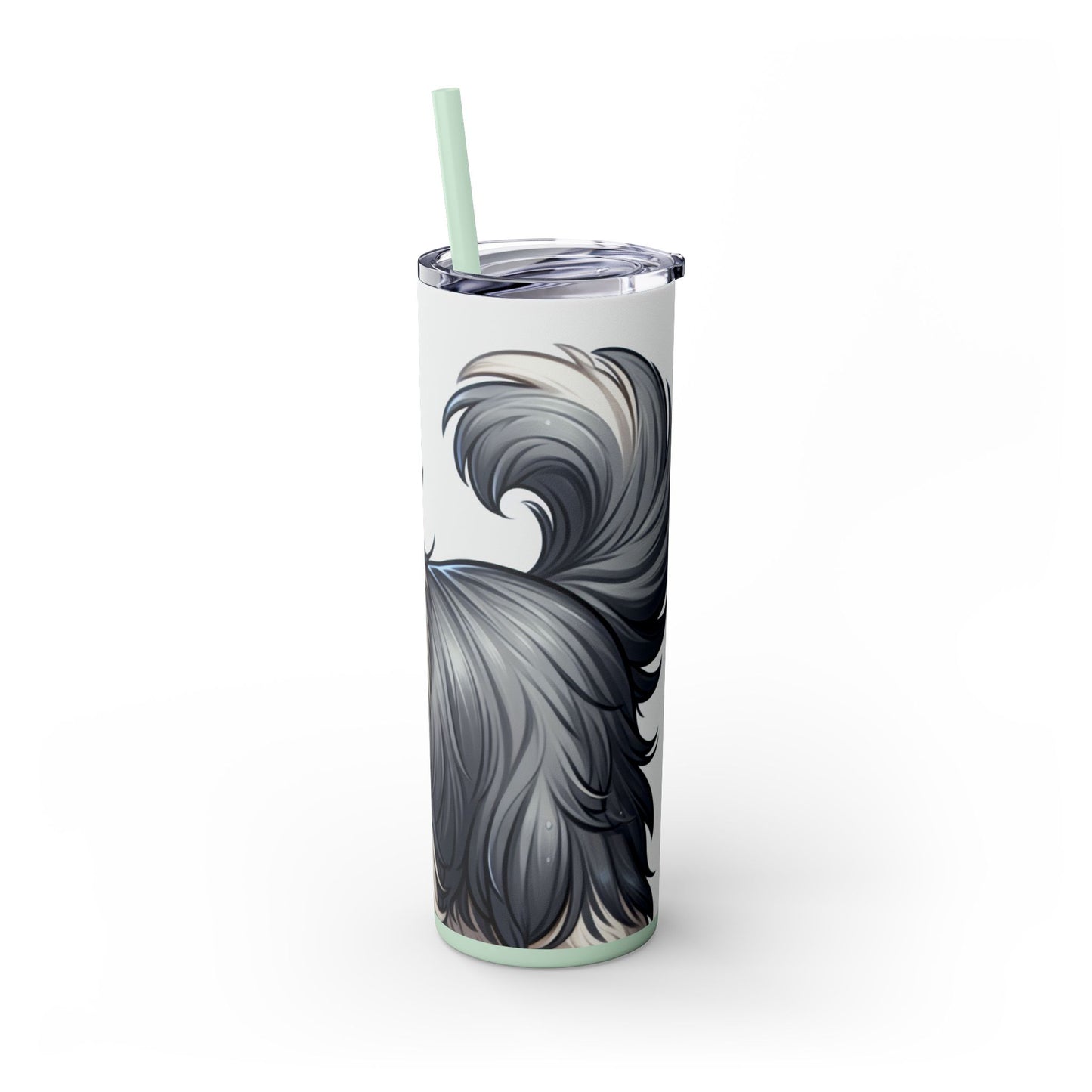 Old English Sheepdog Tumbler with Straw, 20oz