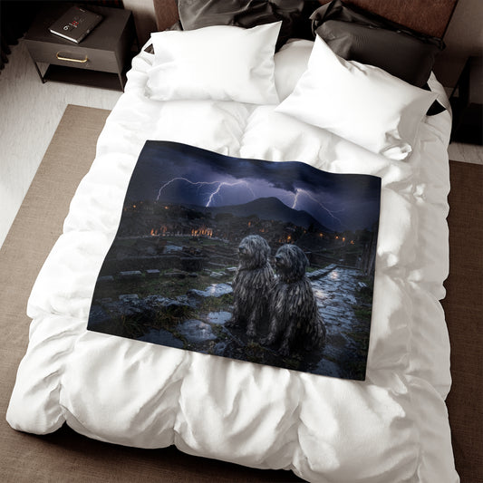 Bergamasco Shepherd Dog Blanket