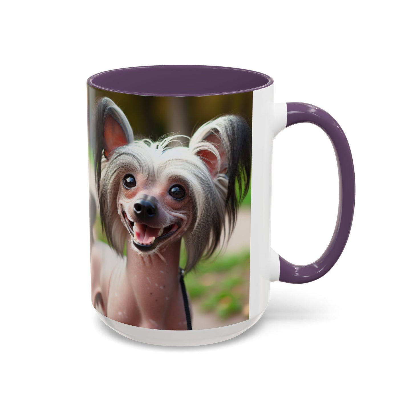Chinese Crested Dog Accent Coffee Mug - Perfect Gift for Dog Lovers