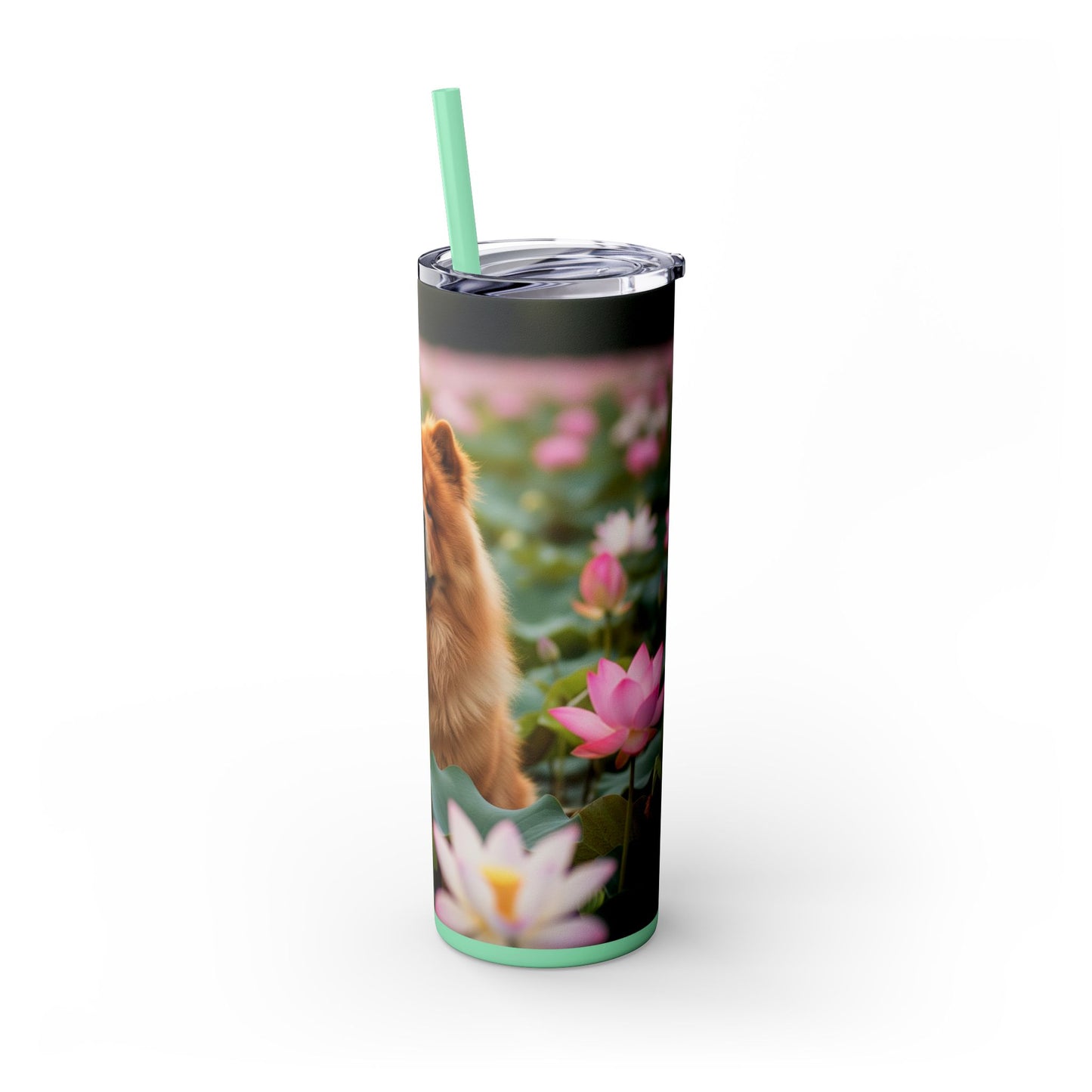 Skinny Tumbler with Straw – 20 oz Stainless Steel Cup