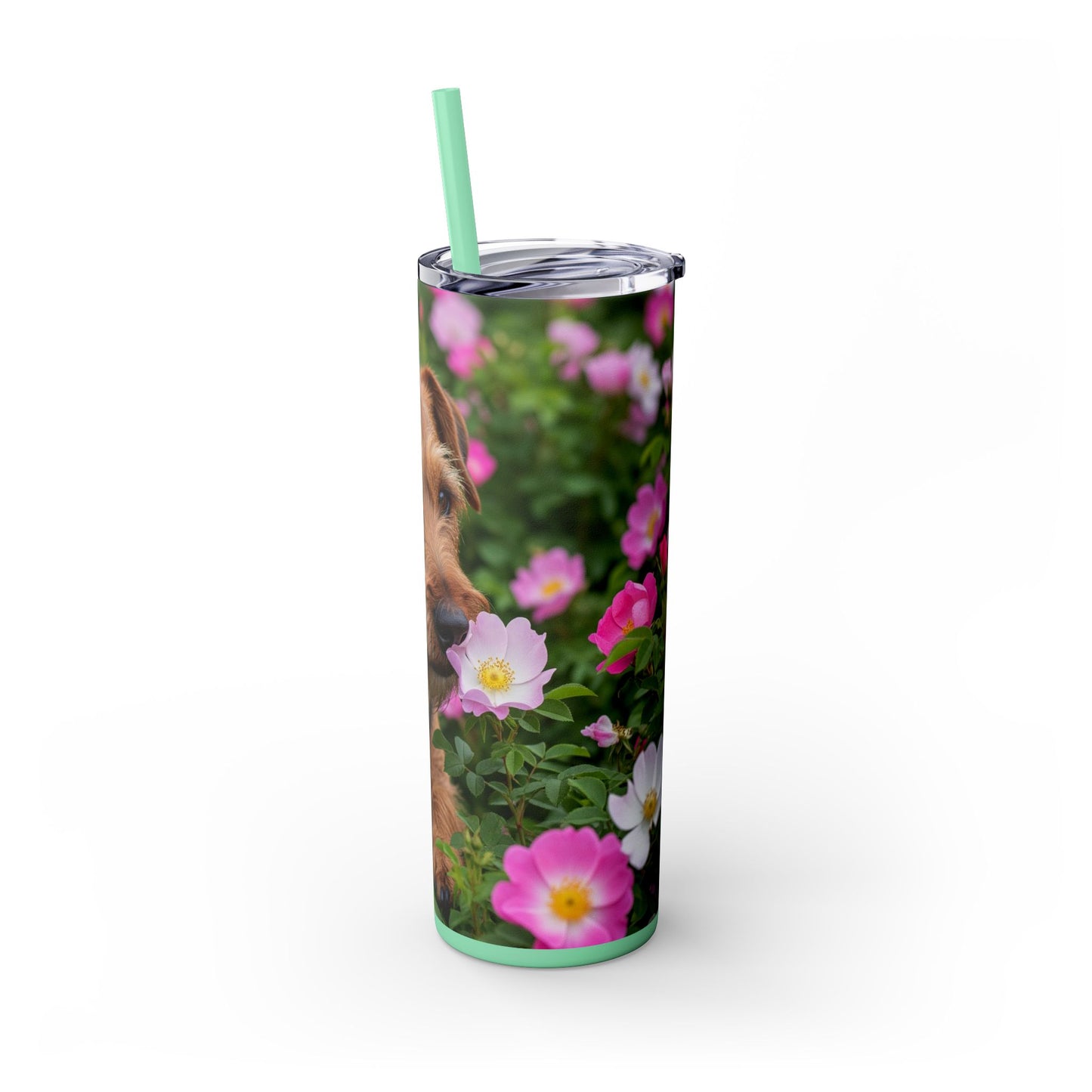 Teddy Roosevelt Terrier Tumbler with Straw, 20oz