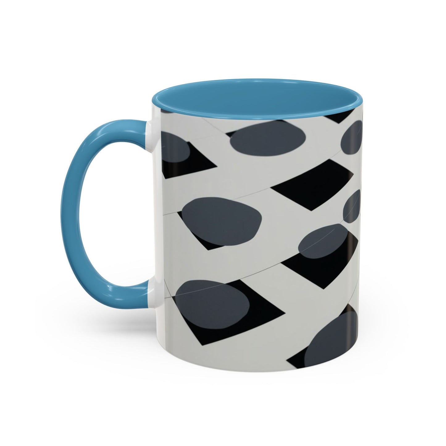 Optical Illusion Accent Mug – Ceramic Coffee Cup