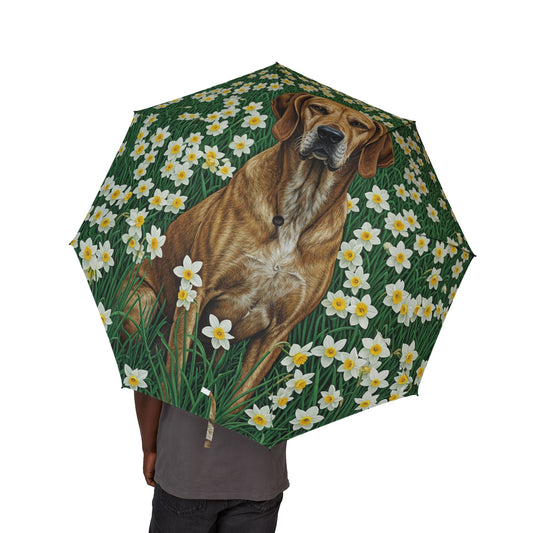 Porcelaine Semi-Automatic Foldable Umbrella