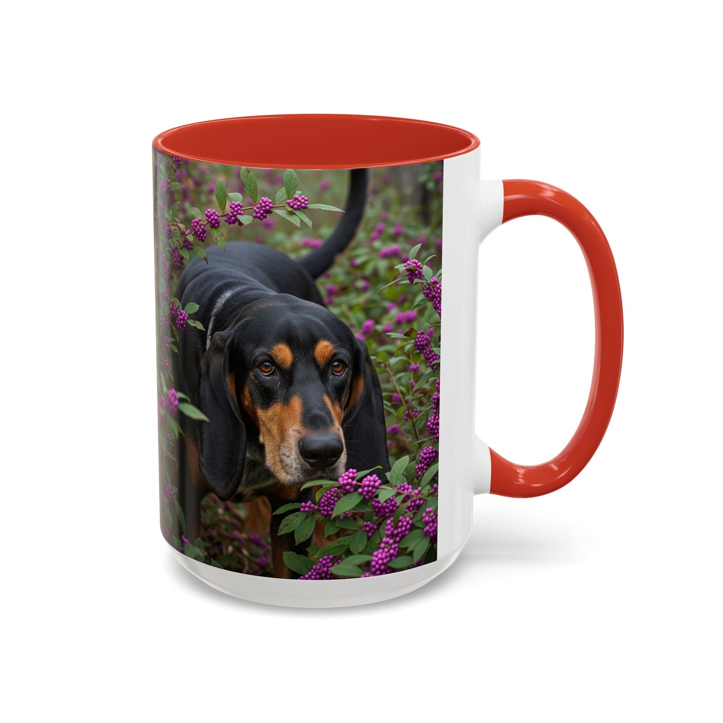 Black and Tan Coonhound Accent Coffee Mug - Perfect Gift for Dog Lovers