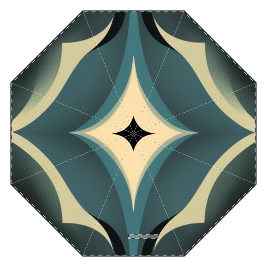 Optical Illusion Semi-Automatic Foldable Umbrella
