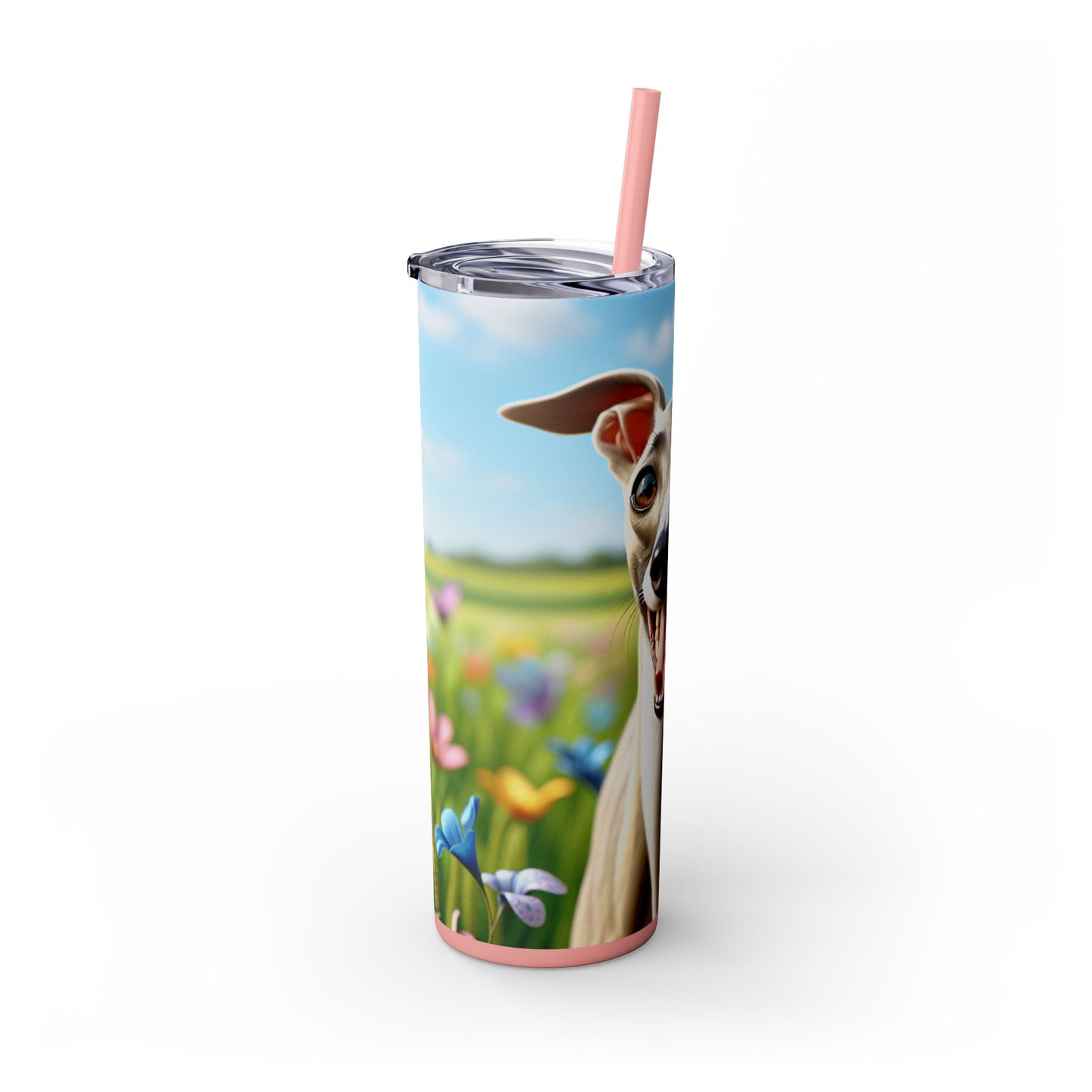 Whippet Skinny Tumbler with Straw, 20oz