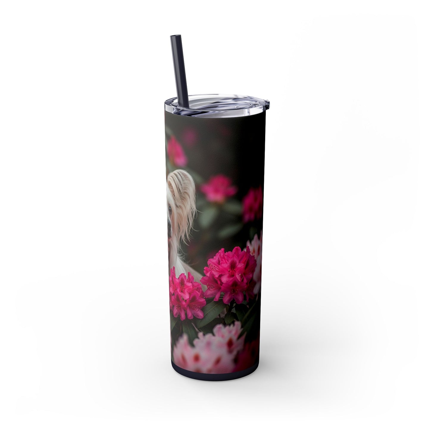 Skinny Tumbler with Straw – 20 oz Stainless Steel Cup