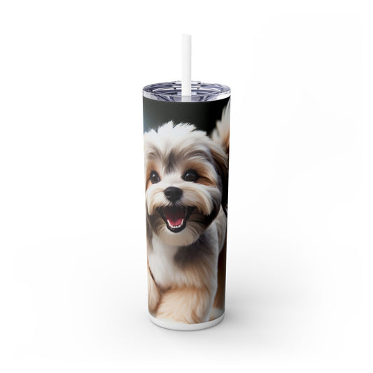 Lowchen Tumbler with Straw, 20oz