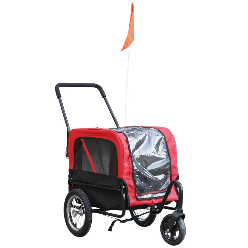 Poussette-vélo/poussette de jogging 2 en 1 à 3 roues pour animaux de compagnie