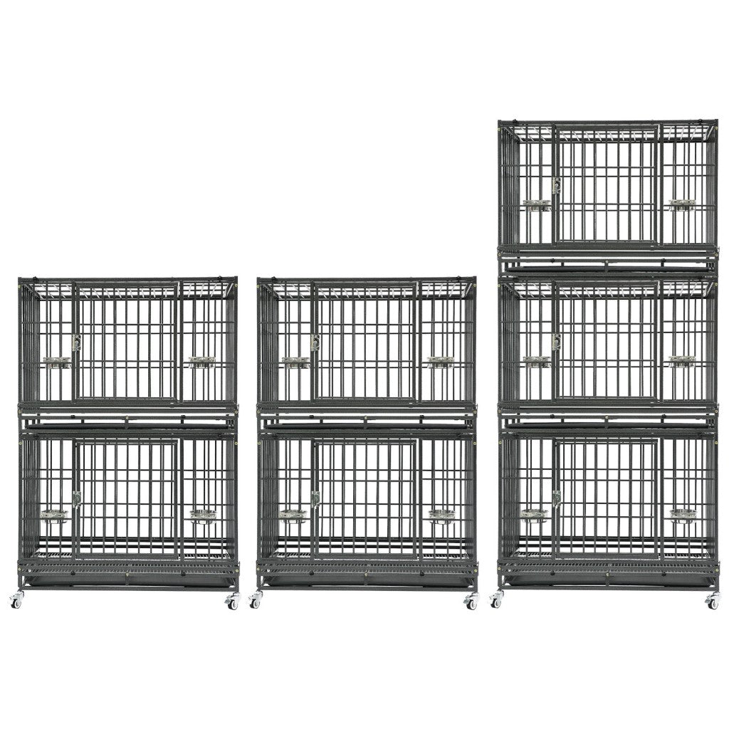 Cage de transport empilable robuste pour chien 37" 371D03 