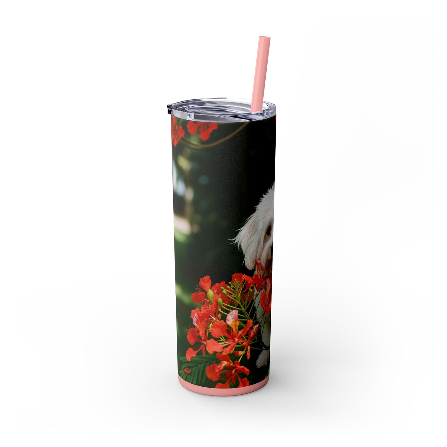 Gobelet Coton de Tuléar avec paille, 590 ml