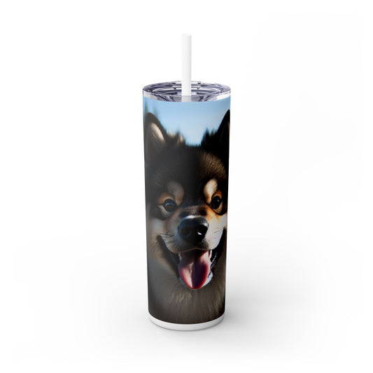 Norwegian Buhund Tumbler with Straw, 20oz