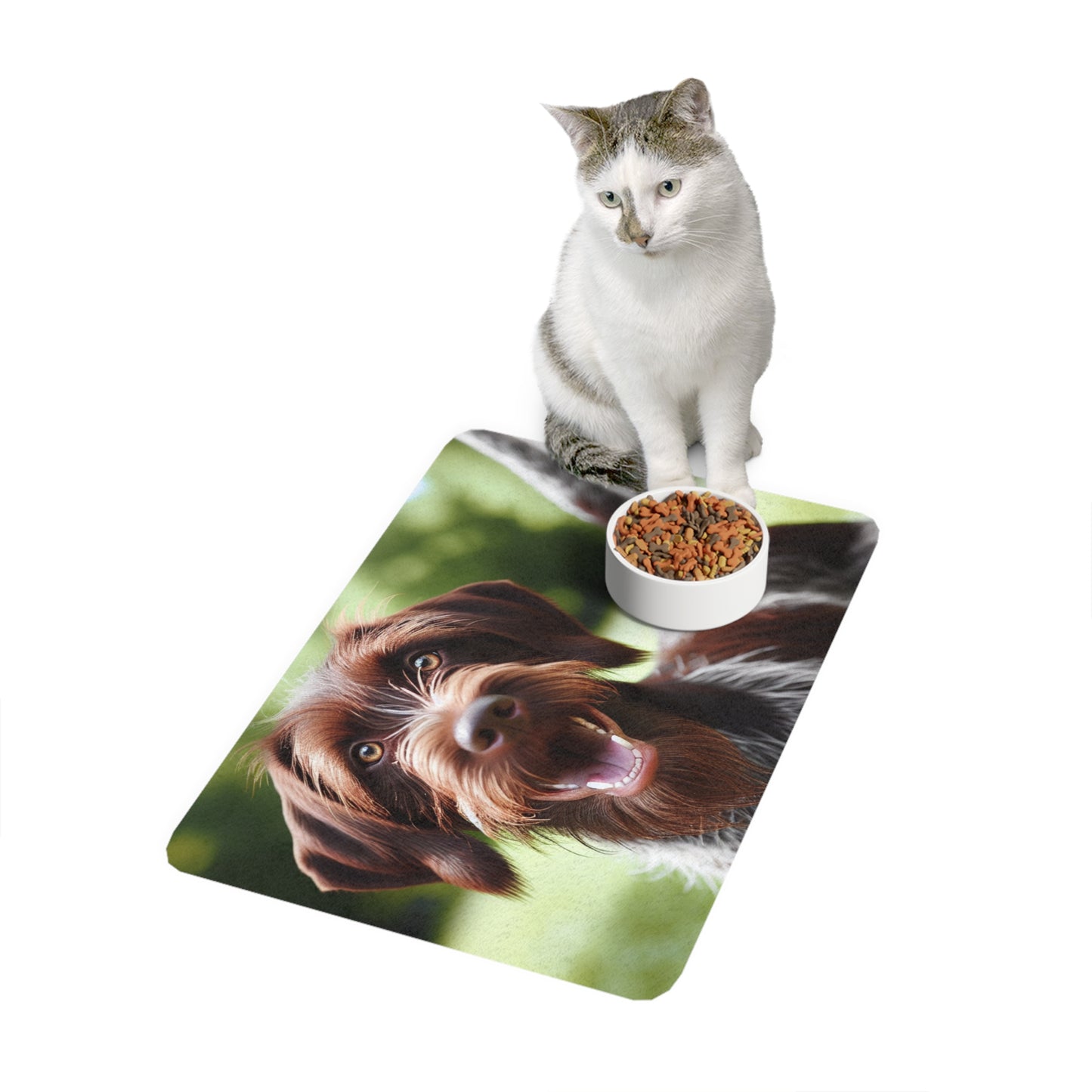 Pet Food Mat (12x18) - Wirehaired Slovakian Pointer